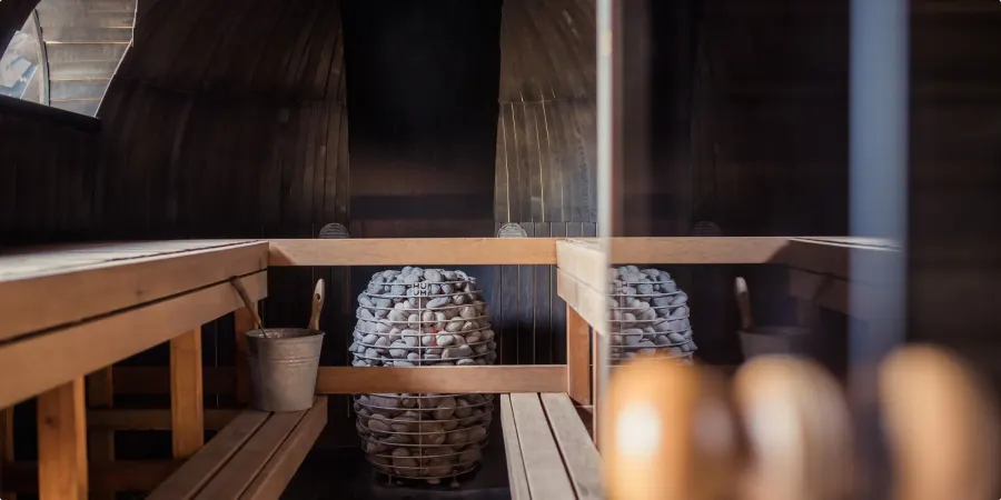 Sauna room at Cynara Spa, Sportico Resorts near Bangalore